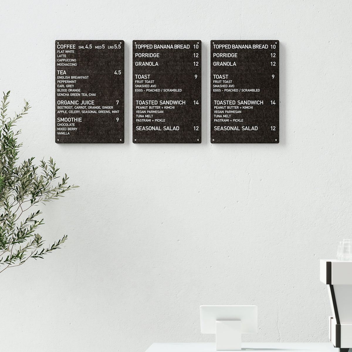 Felt Letter Board Menu  Felt Changeable Letter Sign - George & Willy –  George & Willy EU