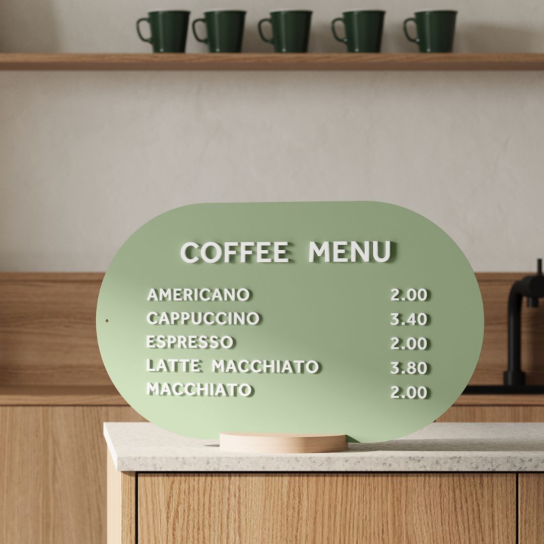 Magnetic Tabletop Sign