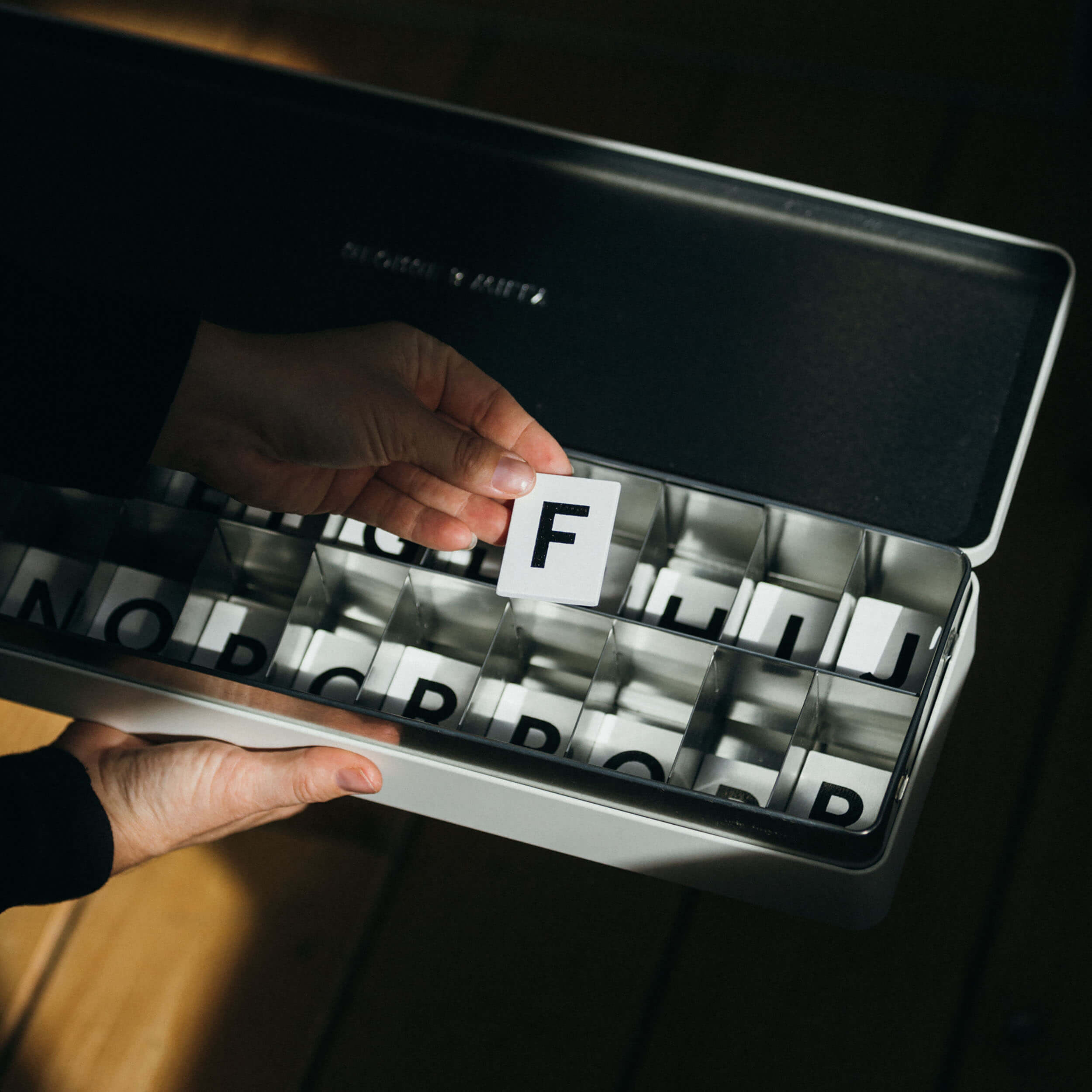 Wooden Scrabble letters for George & Willy letter boards