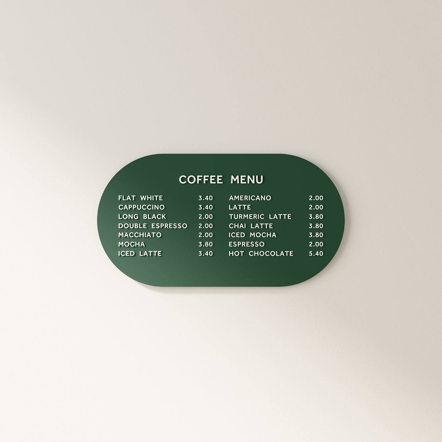 menu display, coffee menu, menu board, letter board, menu display