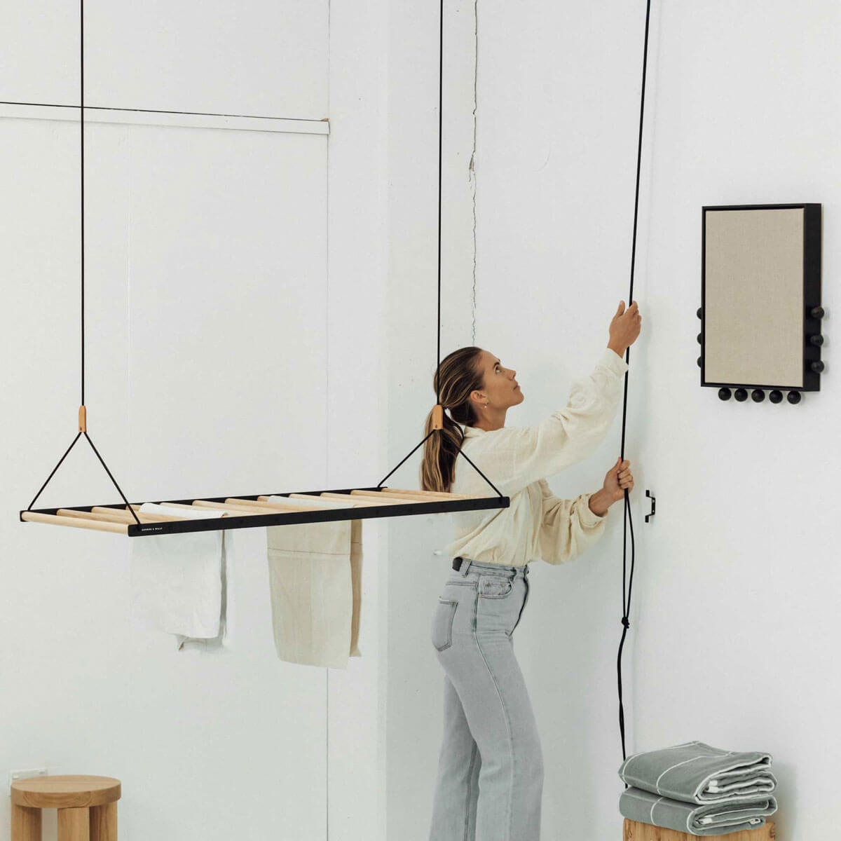 Hanging Drying Rack, Indoor Washing Airer